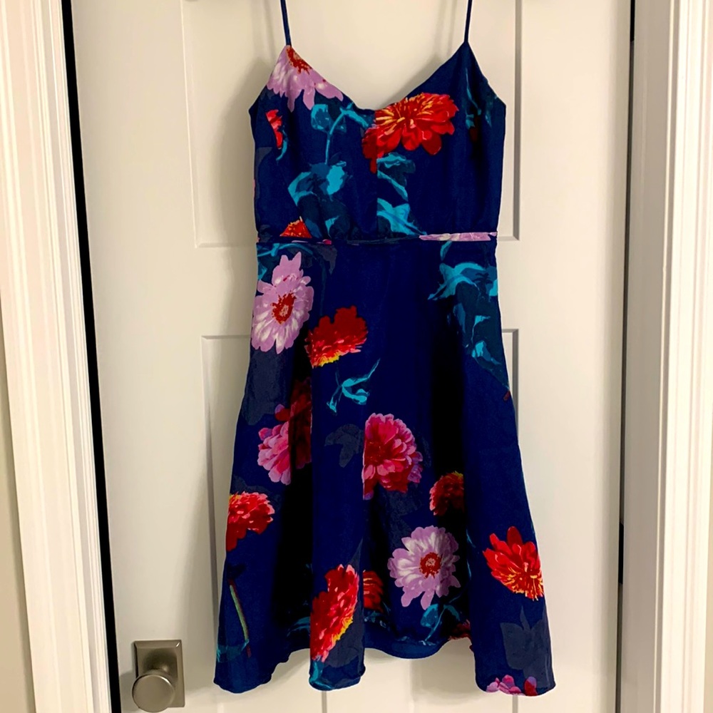 Banana republic blue floral dress